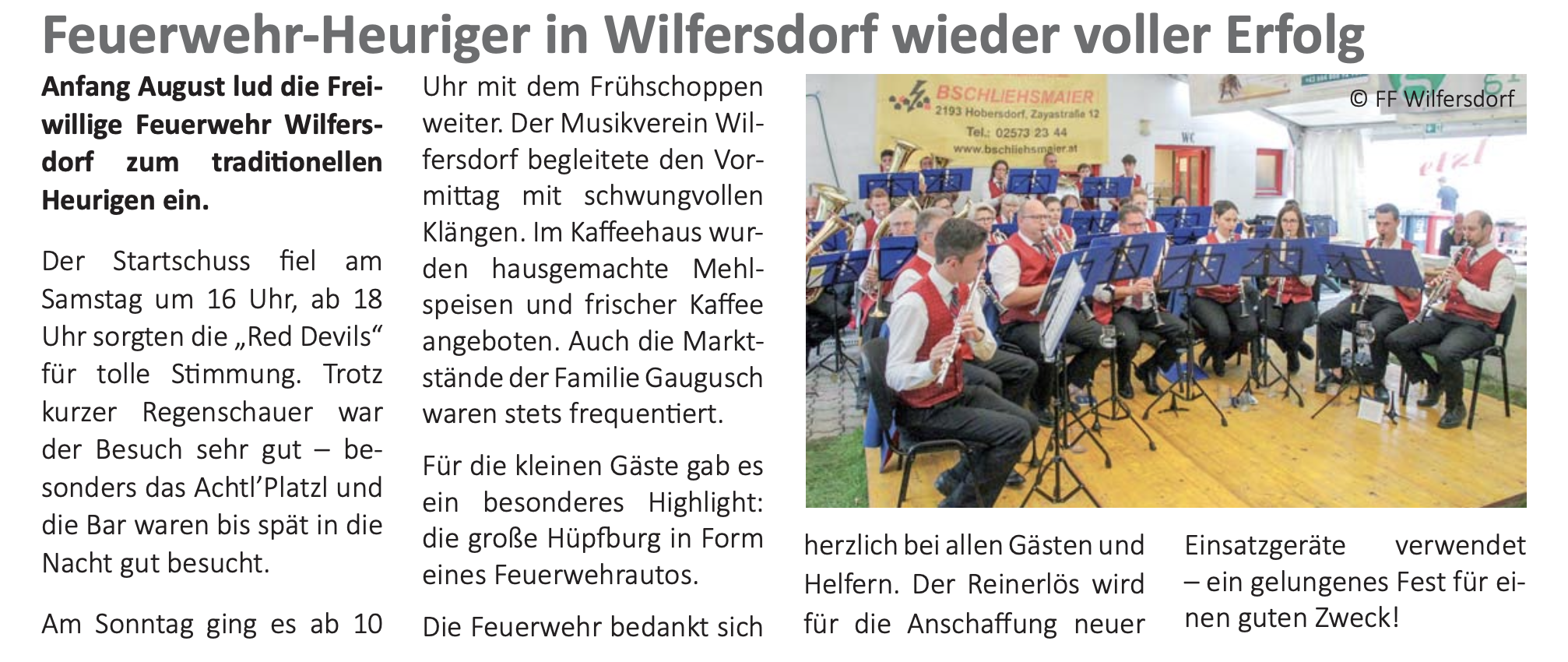 Gemeindezeitung 03/2025 Feuerwehrheuriger