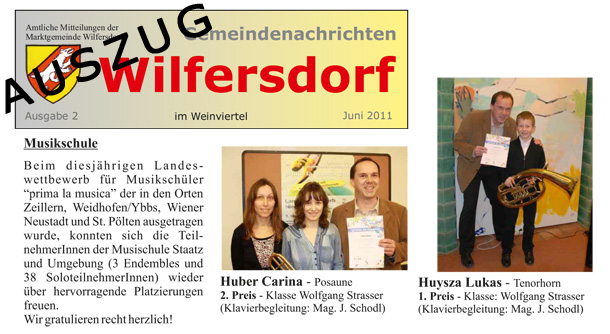 Gemeindenachrichten Wilfersdorf 2/2011