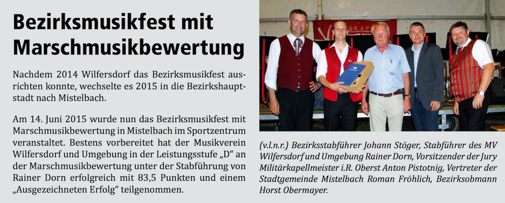 Gemeindenachrichten Wilfersdorf 09/2015