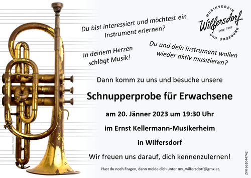 Schnupperprobe für Erwachsene