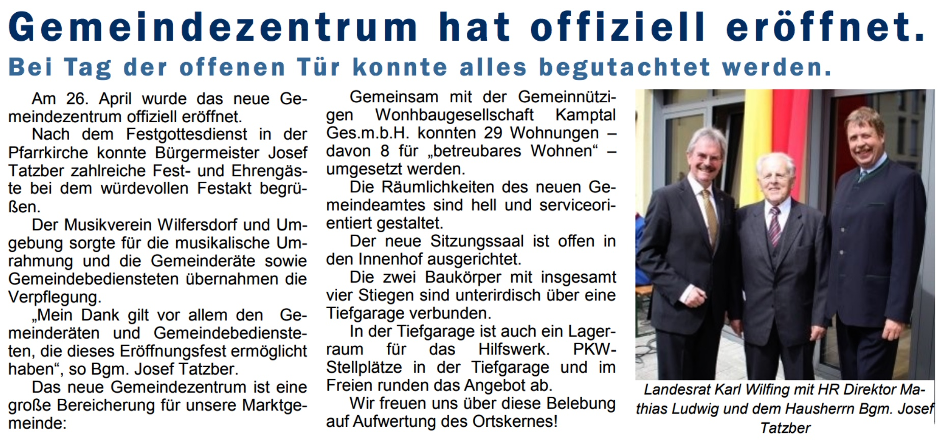 VP Wilfersdorf aktuell 06/2015