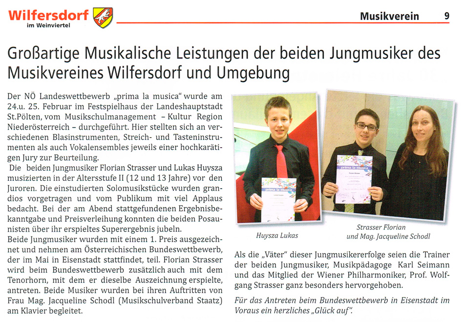 Gemeindenachrichten Wilfersdorf 2015